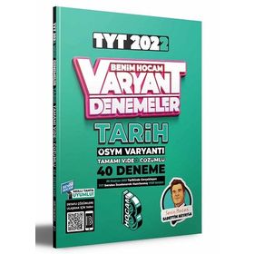 Kitap Benim Hocam Yayınları 2022 TYT Tarih Tamamı Video Çözümlü 40 Deneme Sınavı