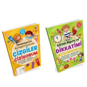 Kitap Çizgiler Çiziyorum+Dikkatimi Geliştiriyorum