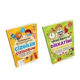 Kitap Çizgiler Çiziyorum+Dikkatimi Geliştiriyorum