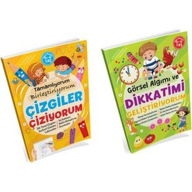 Kitap Çizgiler Çiziyorum+Dikkatimi Geliştiriyorum