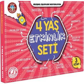 Kitap Çocuk Akademi Bilişsel İşlevleri Destekleyen 4 Yaş Etkinlik Seti