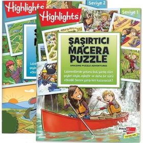 Kitap Dikkat Atölyesi 2'li Set Highlights Şaşırtıcı Macera Puzzle