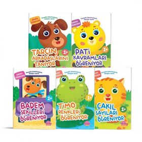 Kitap Dikkat Atölyesi 5'li Tematik Çıkartmalarla Gelişim Serisi