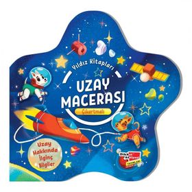 Kitap Dikkat Atölyesi Uzay Macerası Çıkartmalı Yıldız Kitapları Serisi