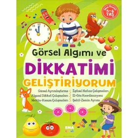 Kitap Ema Yayınları 5-6 Yaş Görsel Algımı ve Dikkatimi Geliştiriyorum
