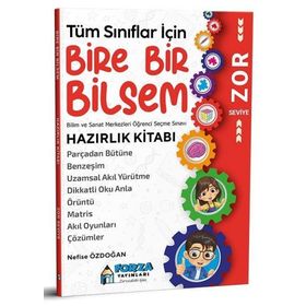 Kitap Forza Yayınları Tüm Sınıflar İçin Zor Seviye Bire Bir Bilsem Hazırlık Kitabı