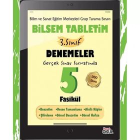 Kitap Hayat Okul Bilsem Tabletim 3. Sınıf 5 Fasikül Denemeler