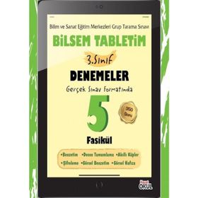 Kitap Hayat Okul Bilsem Tabletim 3. Sınıf 5 Fasikül Denemeler