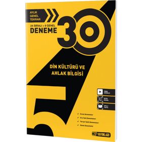 Kitap Hız Yayınları 5.Sınıf Din Kültürü 30'lu Deneme