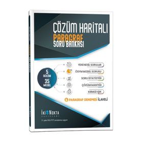 Kitap İki Nokta Yayınları Çözüm Haritalı Paragraf Soru Bankası