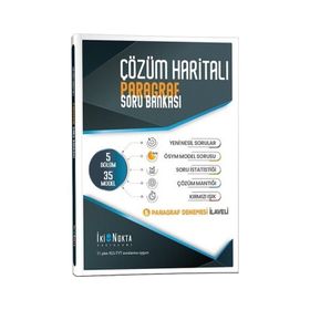 Kitap İki Nokta Yayınları Çözüm Haritalı Paragraf Soru Bankası