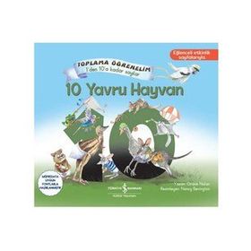 Kitap İş Bankası Kültür Yayınları 10 Yavru Hayvan Toplama Öğrenelim 1'den 10'a Kadar Sayılar