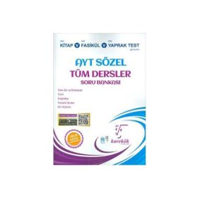 Kitap Karekök Yayıncılık AYT Sözel Tüm Dersler Soru Bankası