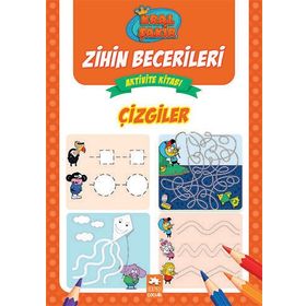 Kitap Kral Şakir Çizgiler Zihin Becerileri Aktivite Kitabı