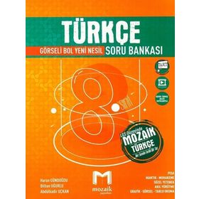 Kitap Mozaik Yayınları 8.Sınıf Türkçe Soru Bankası