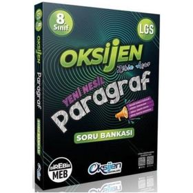Kitap Oksijen Yayınları 8.Sınıf Paragraf Soru Bankası