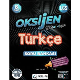 Kitap Oksijen Yayınları 8.Sınıf Türkçe Soru Bankası