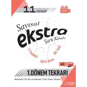 Kitap Palme Yayınları 11.Sınıf Sayısal Ekstra Kamp 1.Dönem Tekrarı Soru Kitabı