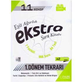 Kitap Palme Yayınları 11Sınıf Eşit Ağırlık Ekstra Kamp Soru Kitabı 1.Dönem Tekrarı