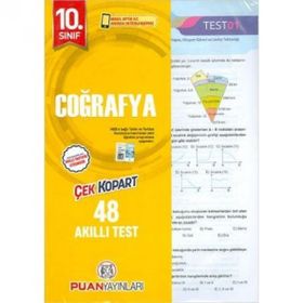 Kitap Puan Yayınları 10. Sınıf Coğrafya Yaprak Test