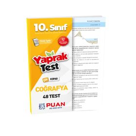 Kitap Puan Yayınları 10. Sınıf Coğrafya Yaprak Test