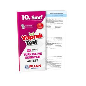 Kitap Puan Yayınları 10. Sınıf Türk Dili ve Edebiyatı Yaprak Test