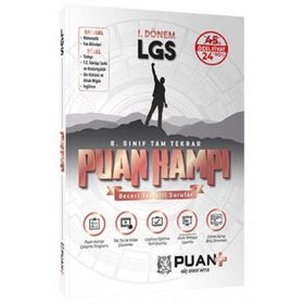 Kitap Puan Yayınları 8. Sınıf 1. Dönem LGS Tam Tekrar Puan Kampı