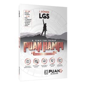 Kitap Puan Yayınları 8. Sınıf 1. Dönem LGS Tam Tekrar Puan Kampı
