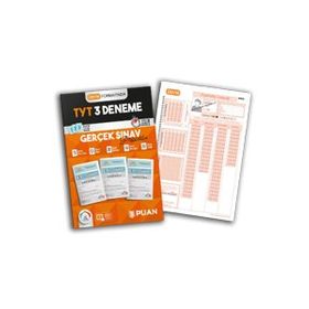 Kitap Puan Yayınları TYT Gerçek Sınav Provası 3 Deneme