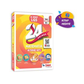 Kitap Sınav Yayınları 24 Adımda 8. Sınıf LGS Matematik Bitirme Seti