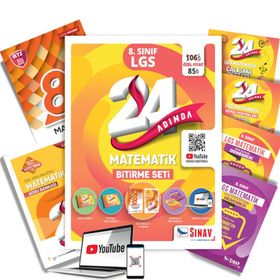 Kitap Sınav Yayınları 24 Adımda 8. Sınıf LGS Matematik Bitirme Seti