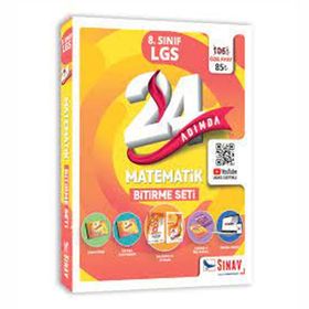 Kitap Sınav Yayınları 24 Adımda 8. Sınıf LGS Matematik Bitirme Seti