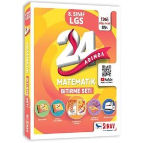 Kitap Sınav Yayınları 24 Adımda 8. Sınıf LGS Matematik Bitirme Seti