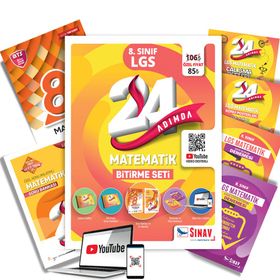 Kitap Sınav Yayınları 24 Adımda 8. Sınıf LGS Matematik Bitirme Seti
