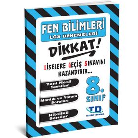 Kitap Tandem 8. Sınıf Fen Bilimleri LGS Deneme