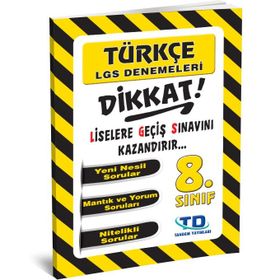 Kitap Tandem 8.Sınıf Türkçe LGS Deneme