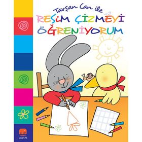 Kitap Tavşan Can ile Resim Çizmeyi Öğreniyorum Uçan Fil Yayınları