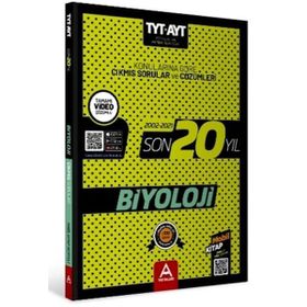 Kitap TYT AYT Biyoloji Son 20 Yıl Soru ve Çözümleri
