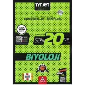 Kitap TYT AYT Biyoloji Son 20 Yıl Soru ve Çözümleri