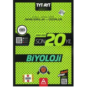 Kitap TYT AYT Biyoloji Son 20 Yıl Soru ve Çözümleri