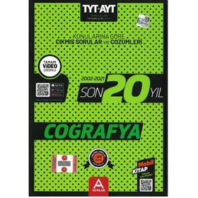 Kitap TYT AYT Coğrafya Son 20 Yıl Soru ve Çözümleri