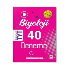 Kitap TYT Biyoloji 40 Deneme Yeni-Delta Kültür Yayınevi