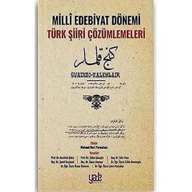 Kitap Yade Yayınları Milli Edebiyat Dönemi Türk Şiiri Çözümlemeleri