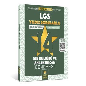Kitap Yıldız Sorular 8. Sınıf LGS Din Kültürü ve Ahlak Bilgisi 14 Deneme