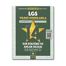 Kitap Yıldız Sorular 8. Sınıf LGS Din Kültürü ve Ahlak Bilgisi 14 Deneme