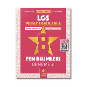 Kitap Yıldız Sorular 8. Sınıf LGS Fen Bilimleri 8 Deneme