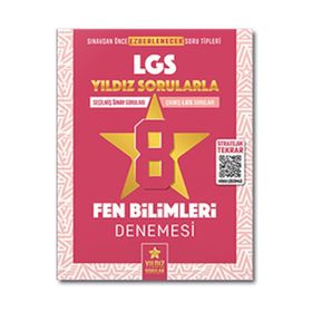Kitap Yıldız Sorular 8. Sınıf LGS Fen Bilimleri 8 Deneme
