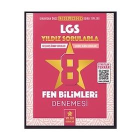 Kitap Yıldız Sorular 8. Sınıf LGS Fen Bilimleri 8 Deneme