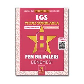 Kitap Yıldız Sorular 8. Sınıf LGS Fen Bilimleri 8 Deneme