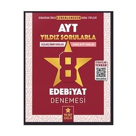 Kitap Yıldız Sorular AYT Edebiyat 8 Deneme